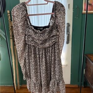 Abercrombie & Fitch Floral Long Sleeve Dress